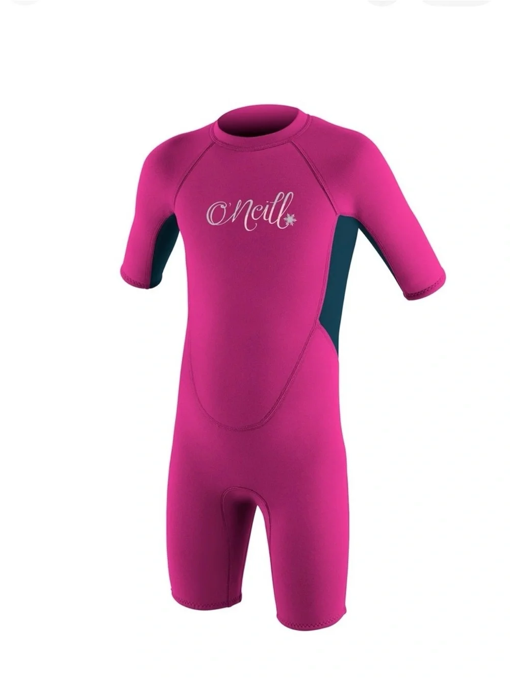 Kids 4T O'Neill Reactor toddler shorty wetsuit berry pink ab1888 New 4
